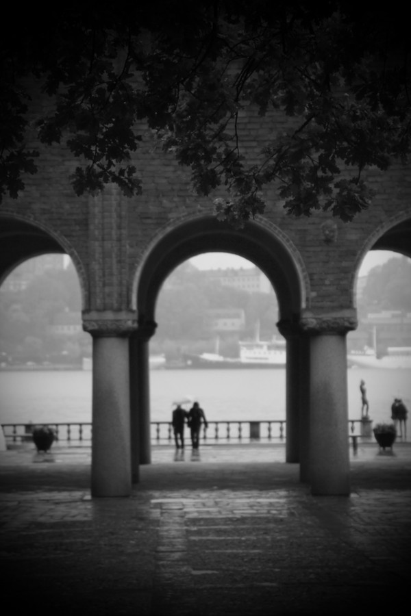 Déšť ve Stockholmu